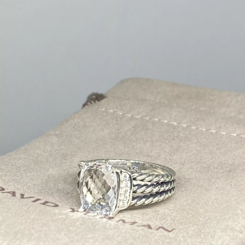 DAVID YURMAN PETITE WHEATON WHITE TOPAZ RING